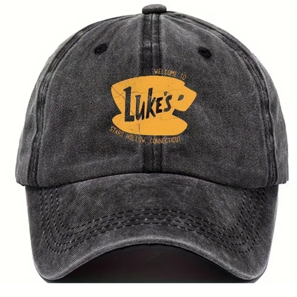 Gilmore Girls Accessories - Gilmore Girls Themed Luke's Diner Vintage Style Distressed Baseball Cap 🧢